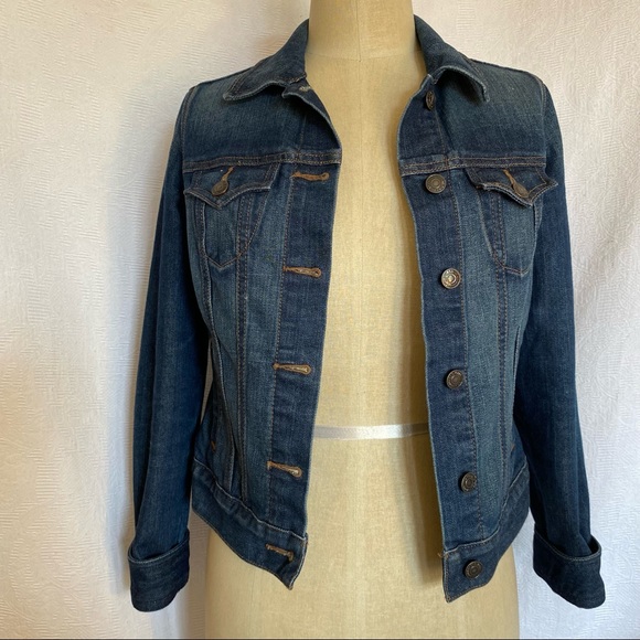 Old Navy dark denim truckers jacket. Size Sm. EUC - Picture 2 of 7